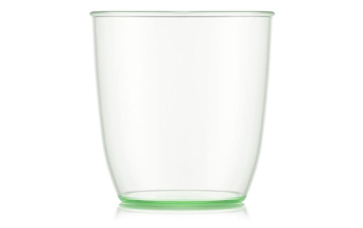 Bodum KVADRANT Becher – 4er Set, 350 ml, 8,7 × 8,7 × 9,2 cm, Kunststoff, Grün/Transparent, stapelbar