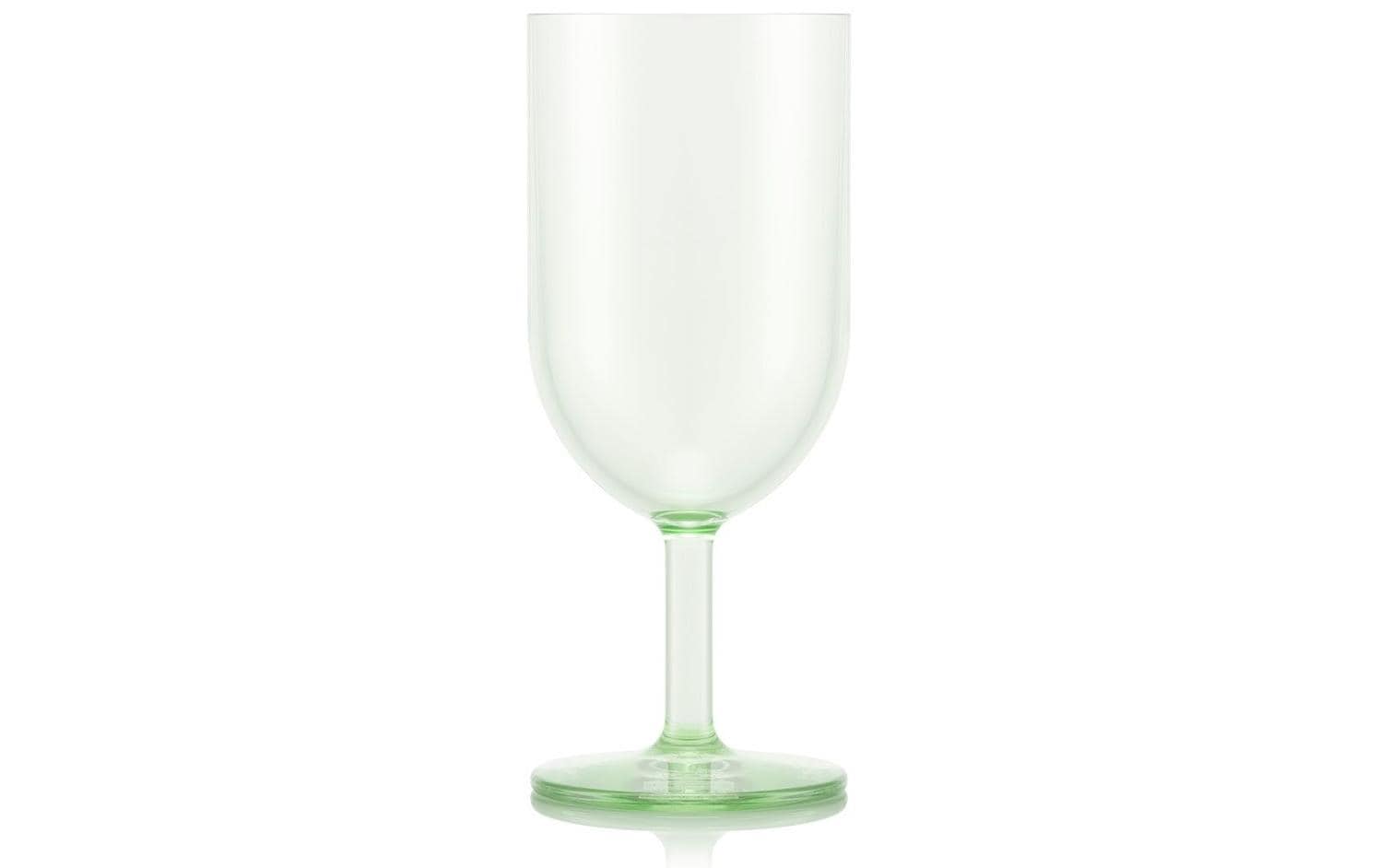 Bodum Weisswein-Glas OKTETT – 4er Set, 230 ml, H 16,2 cm, Kunststoff, Grün/Transparent, spülmaschinenfest