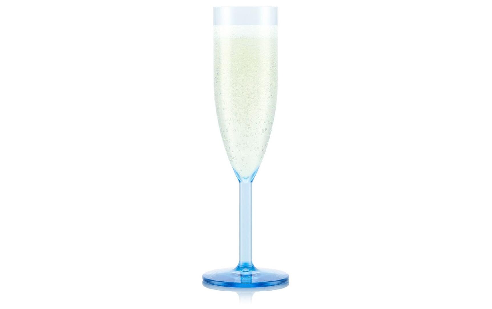 Bodum Champagnerflöte OKTETT – 4er Set, 120 ml, Ø 6,5 cm, H 20,9 cm, Kunststoff, spülmaschinenfest