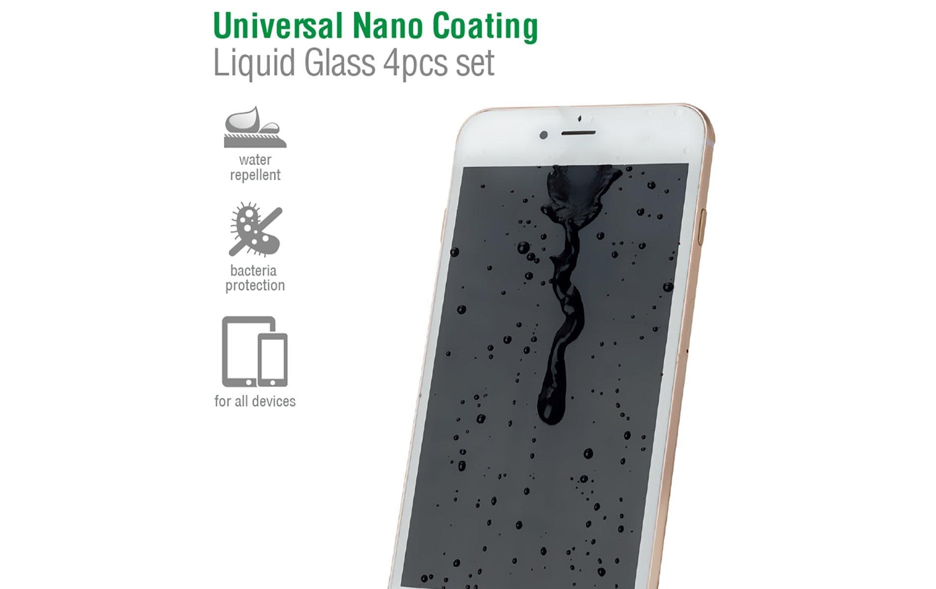 4smarts Displayschutz, Antibakteriell – für Smartphones – 4er-Pack
