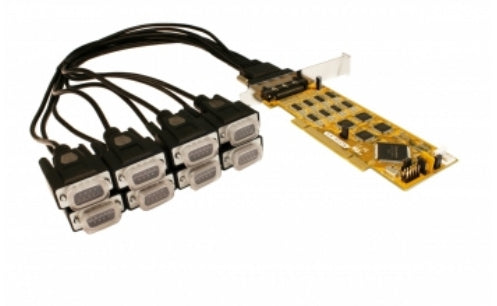 EXSYS EX-42378 PCI Schnittstellenkarte – 8× seriell RS-232/422/485 – für Windows, Linux