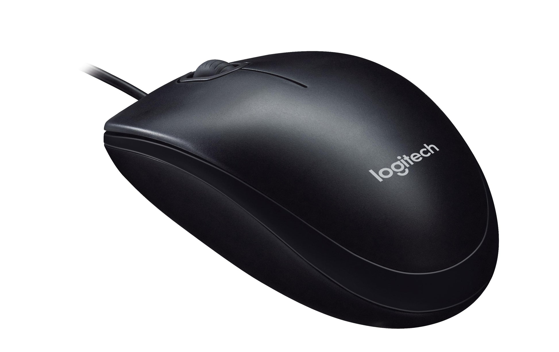 Logitech M90 Maus – kabelgebunden, USB-A, 1'000 dpi, 2 Tasten, beidhändig, grau