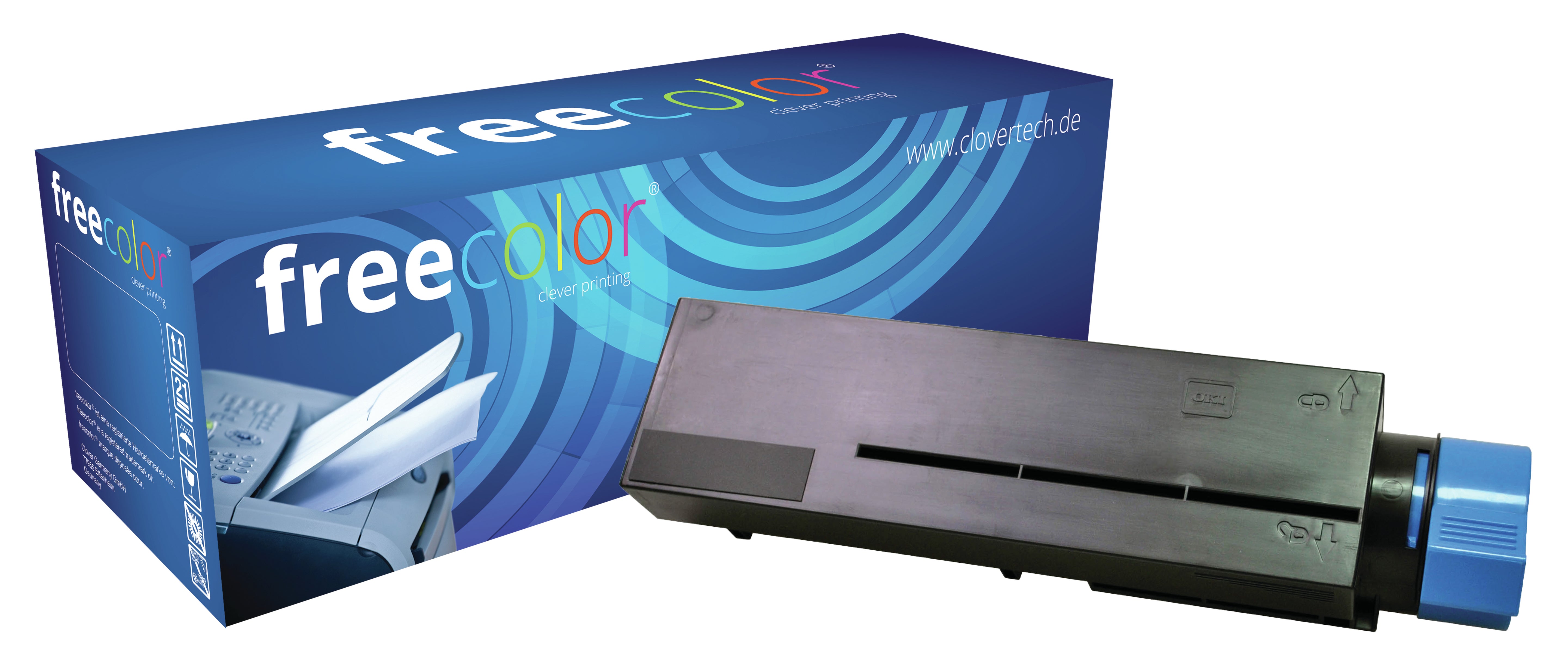 Freecolor Toner 44574702 – schwarz, 3000 Seiten – für OKI B 411/B 431/MB 461 und andere