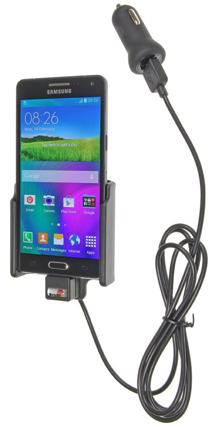 Brodit Auto-Halterung, kipp-/schwenkbar, mit Zigarettenanzünder – für Samsung Galaxy A5 – Schwarz