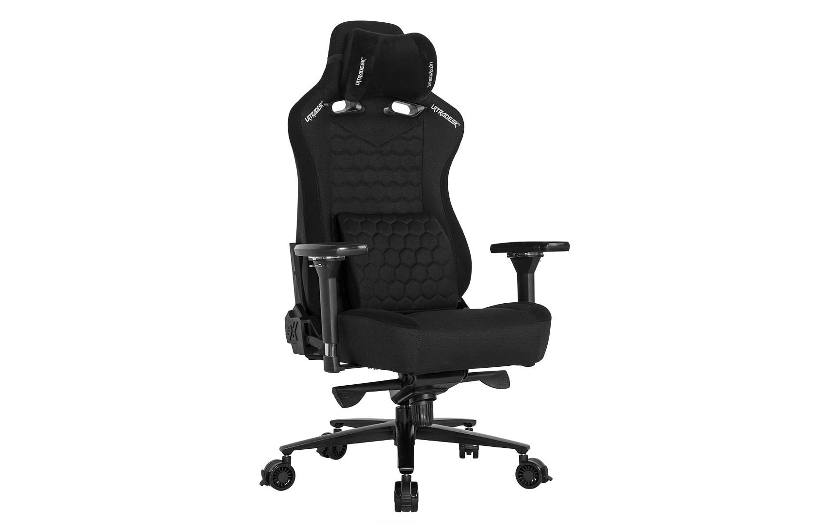 Ultradesk Bürostuhl Throne – 140 kg, Metall, Schwarz