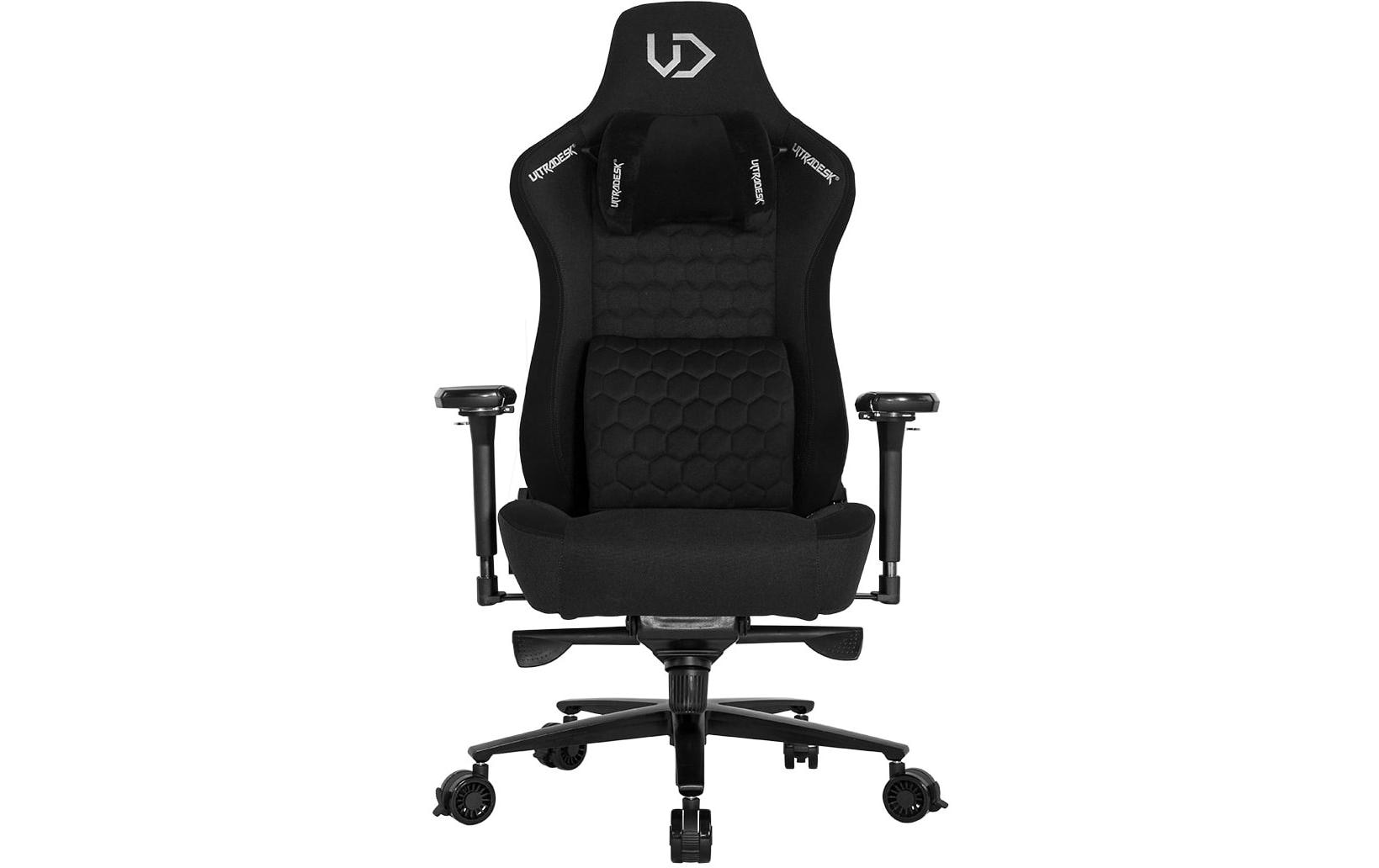 Ultradesk Bürostuhl Throne – 140 kg, Metall, Schwarz