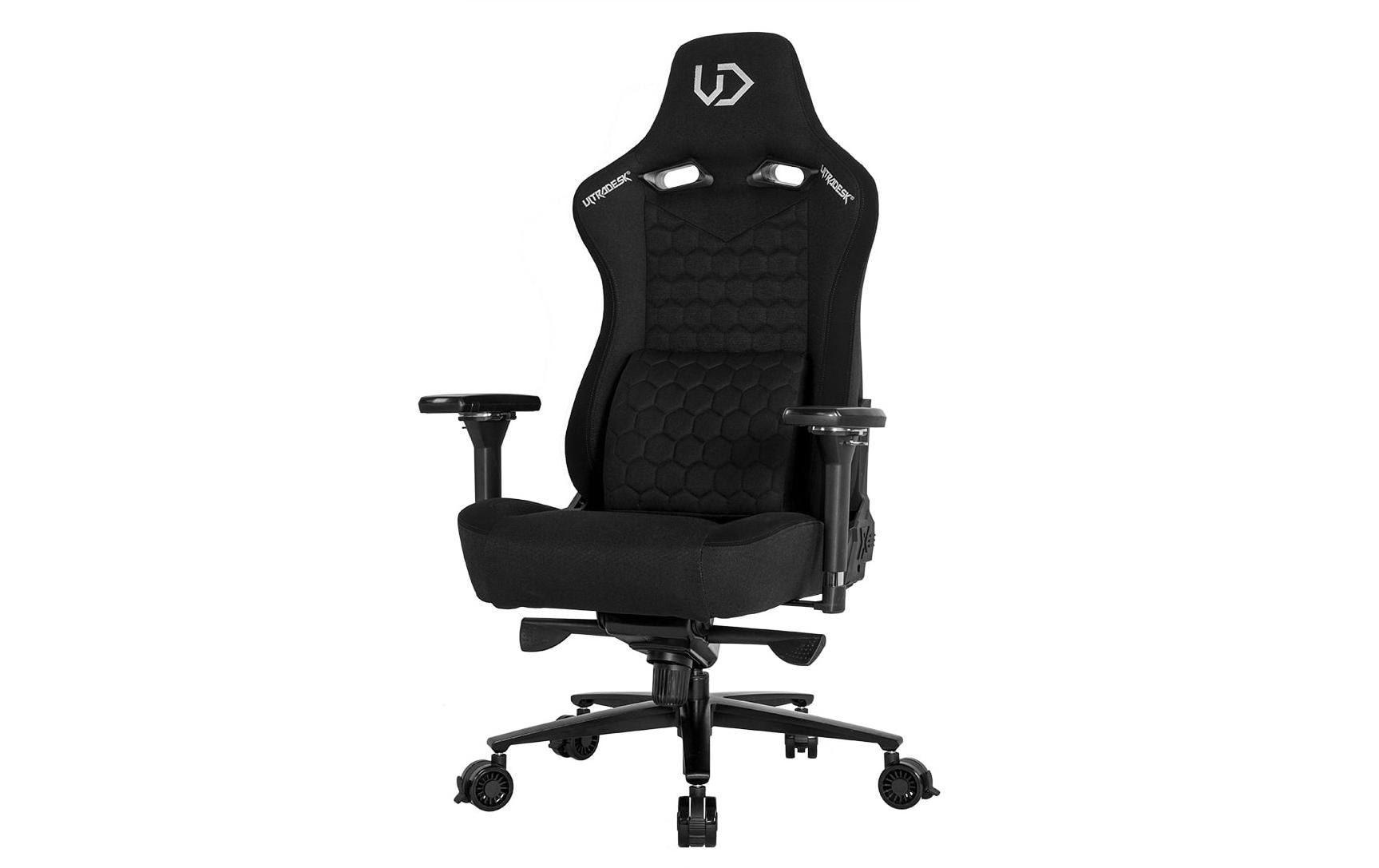 Ultradesk Bürostuhl Throne – 140 kg, Metall, Schwarz