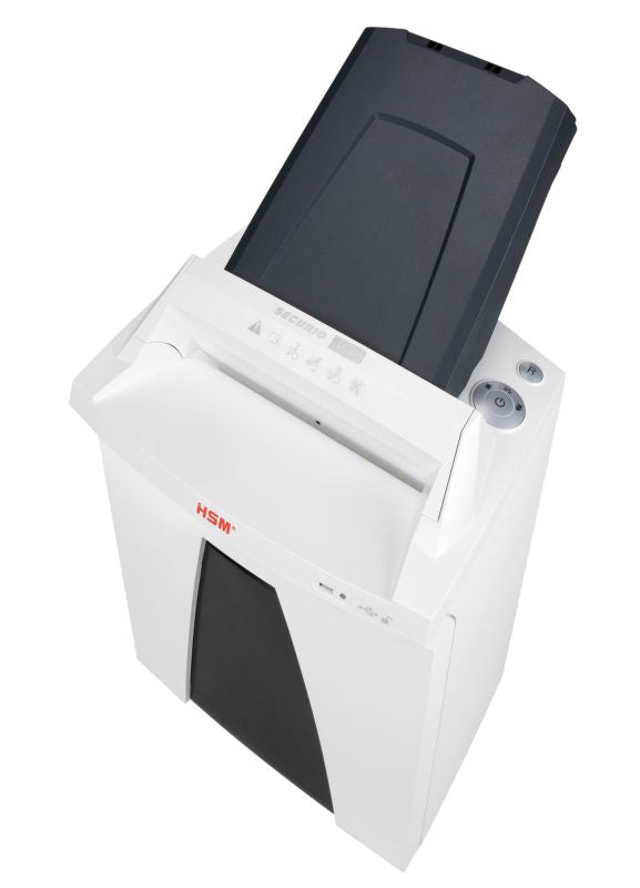 HSM Securio AF350 – Aktenvernichter mit Autofeed 300 Blatt, DIN P-4, Partikelschnitt 4,5 × 30 mm, 14 Blatt, 34