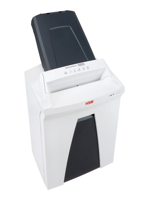 HSM Securio AF350 – Aktenvernichter mit Autofeed 300 Blatt, DIN P-4, Partikelschnitt 4,5 × 30 mm, 14 Blatt, 34