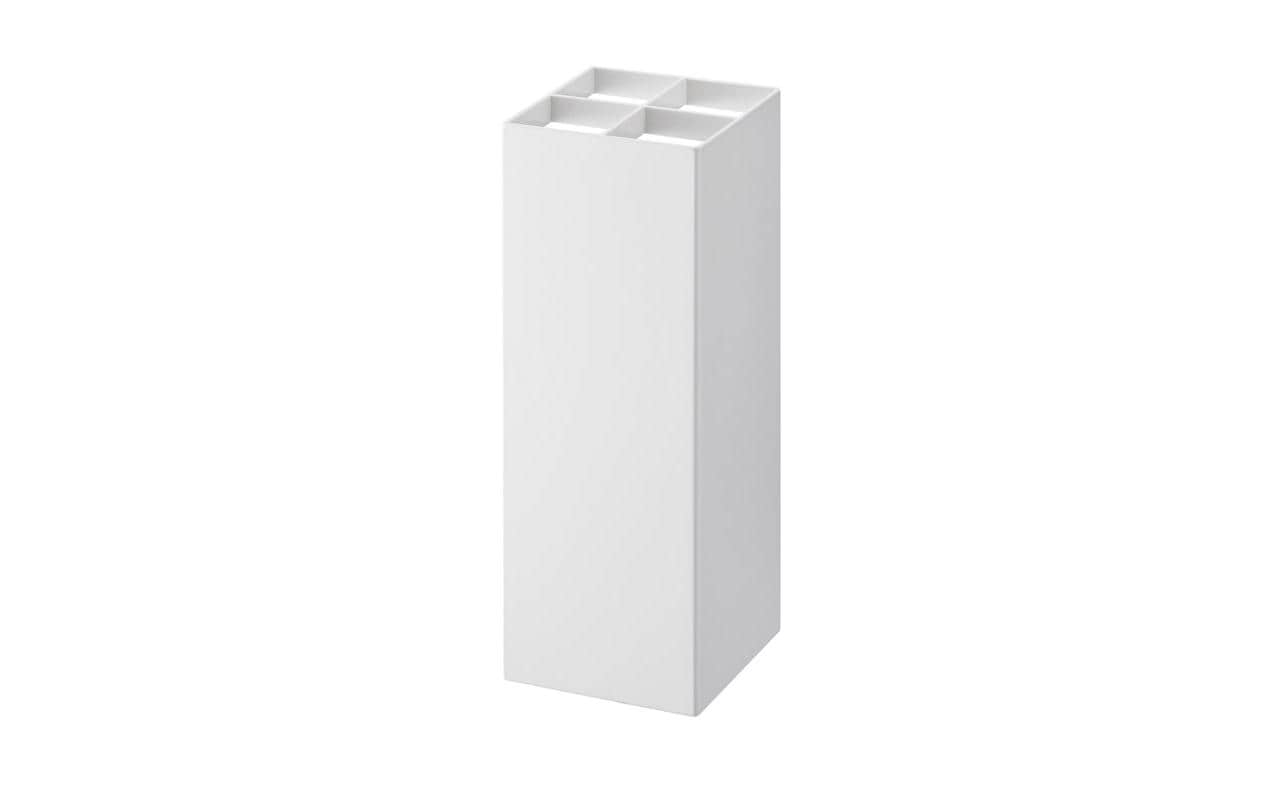 Yamazaki Schirmständer – Polypropylen, Stahl – Weiss – Ø 110 × H 300 mm