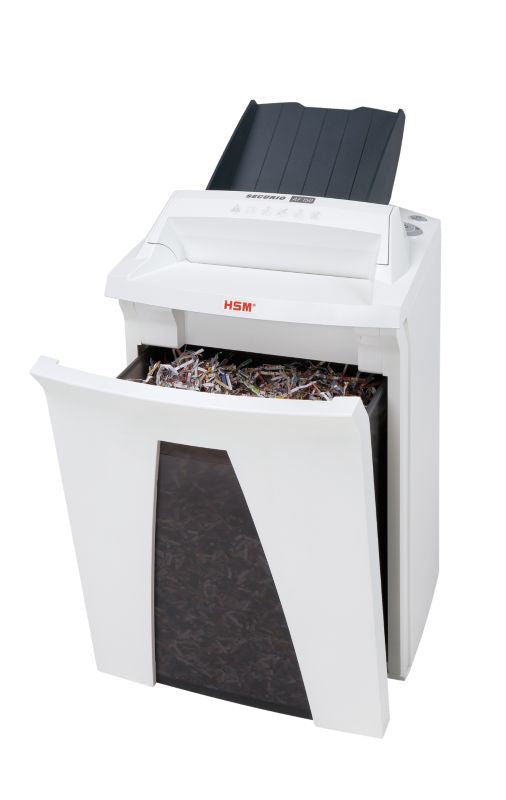 HSM Securio AF150 – Aktenvernichter mit Autofeed 150 Blatt, DIN P-6, Mikroschnitt 0,78 × 11 mm, 5 Blatt, 34 l