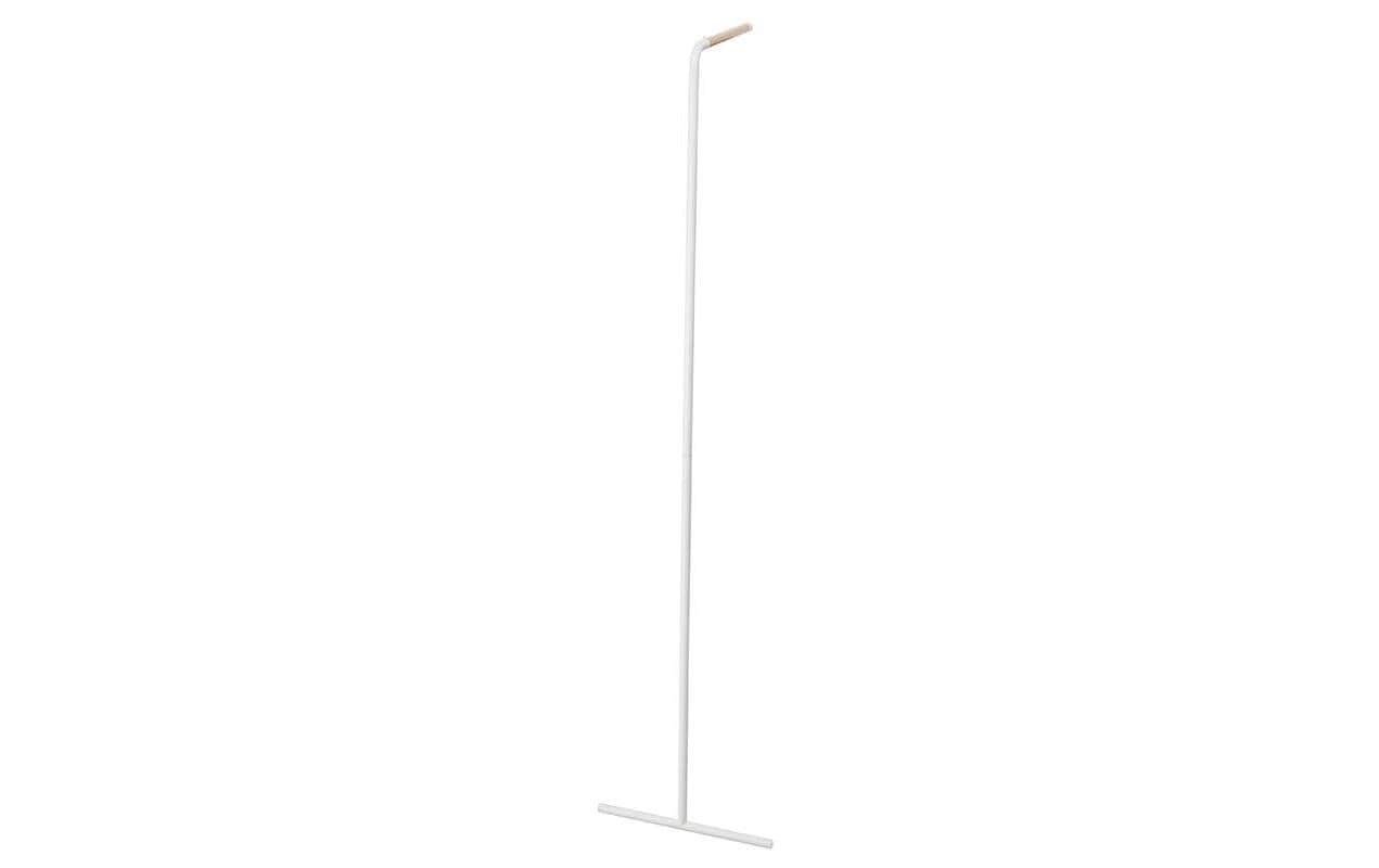 Yamazaki Wandgarderobe 1 Haken – Stahl/Holz – Weiss – 420 × 1'600 × 385 mm