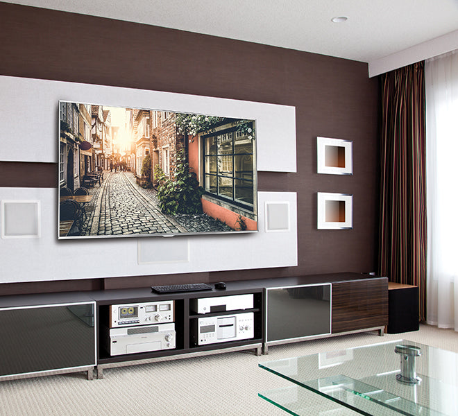 B-Tech Wandhalterung, für 65", VESA 900×600, bis 100 kg, schwarz