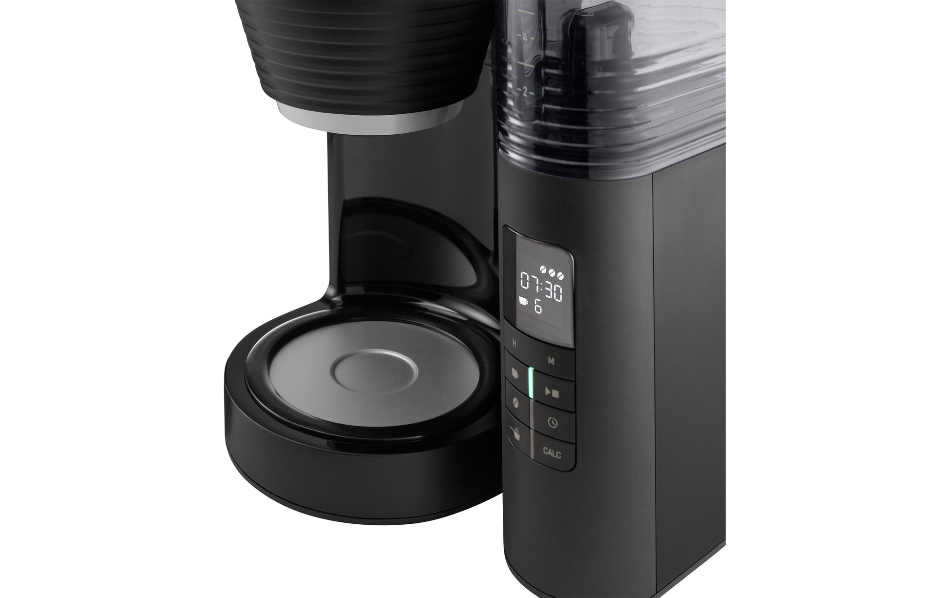 Melitta AromaFresh Filterkaffeemaschine – 10 Tassen, 1,25 l, Keramik-Mahlwerk, Schwarz