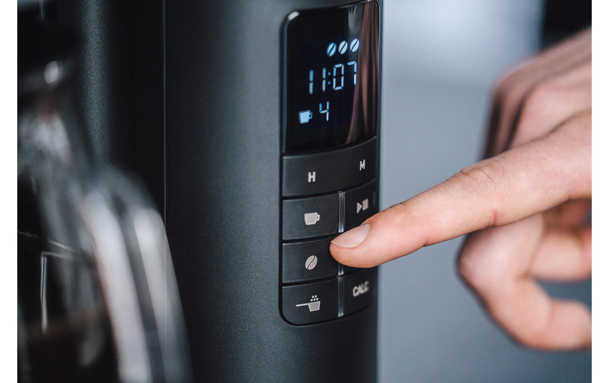 Melitta AromaFresh Filterkaffeemaschine – 10 Tassen, 1,25 l, Keramik-Mahlwerk, Schwarz