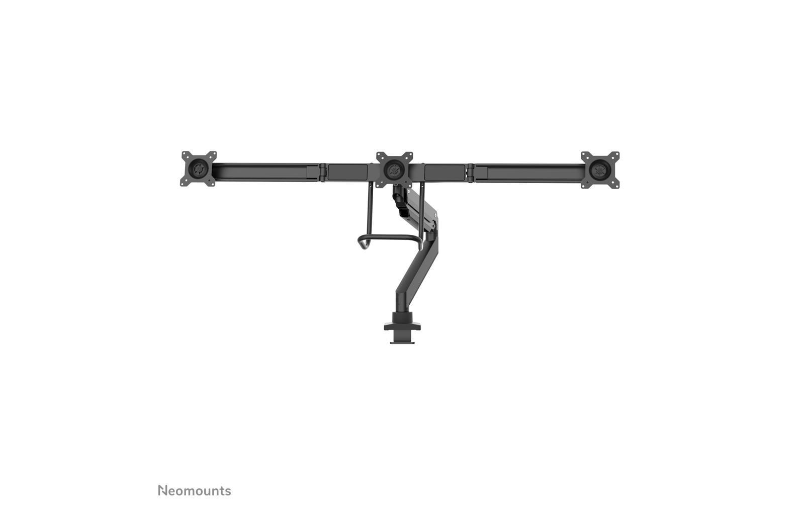 Neomounts NM-D775DX3BLACK – Monitorarm, 3-fach, Tischklemme/Tischdurchführung, bis 27", 1–6 kg, schwarz