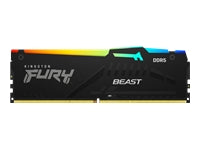 Kingston Technology Kingston FURY Beast RGB – 64 GB (2×32 GB) DDR5 5200 MT/s, CL40, 288-poliger DIMM, RGB