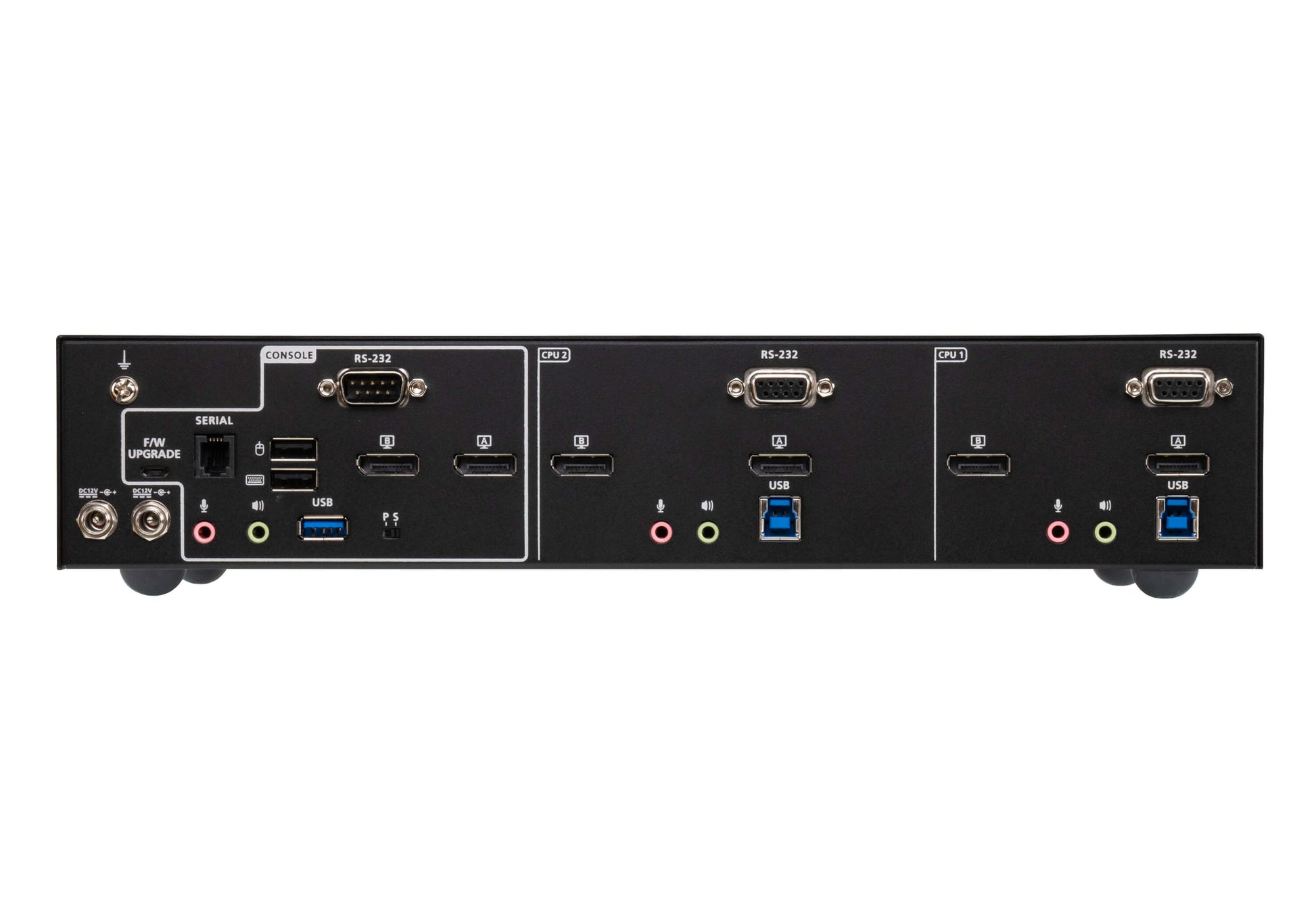ATEN CS1942ATC KVM-Switch – 2× DP, 2× USB-A, 3,5 mm Audio, für ATC-Systeme