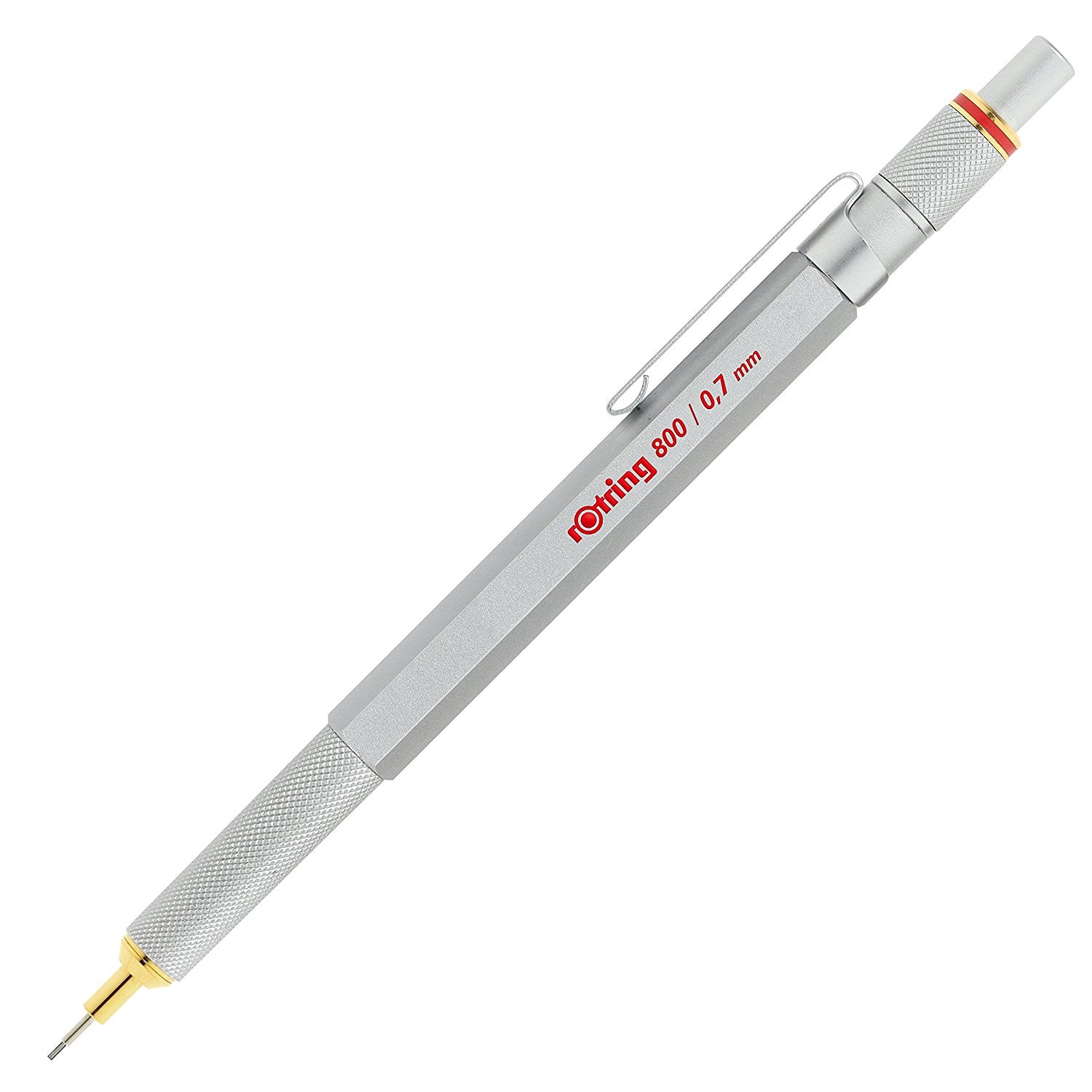 Rotring Druckbleistift – 0,7 mm, Metall, Silber