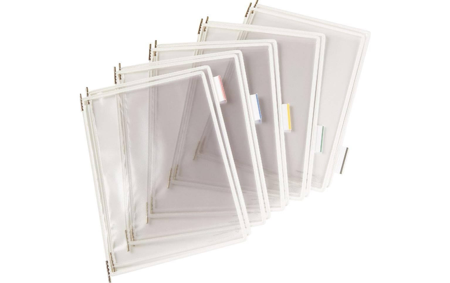 Tarifold Wandprospekthalter – für A4 hoch – Kunststoff, weiss, T-Display