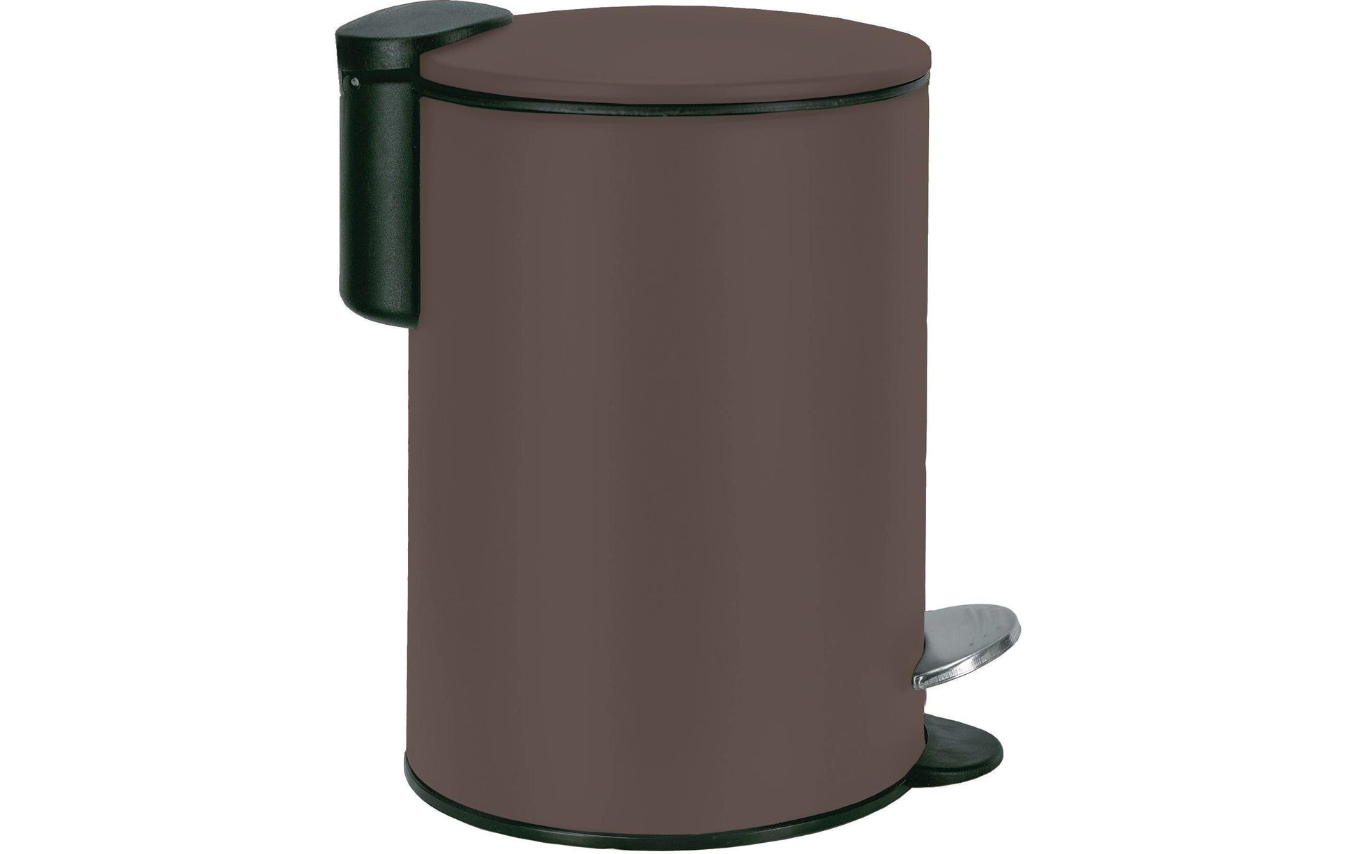Kleine Wolke Treteimer Silence – 3 l – Metall, rund – Walnuss – Soft-Close