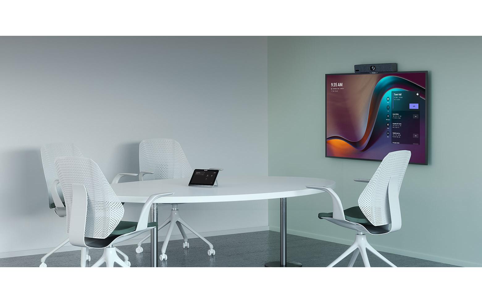 Yealink A10 MeetingBar Android – Videobar – 4K, Sichtfeld 120°, Auto Framing, für Teams/Meet