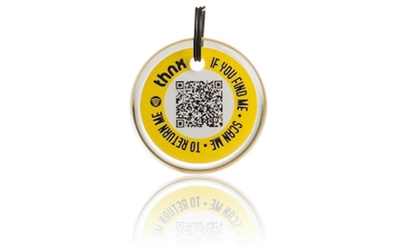 Thnxtags Smart Pack XL – für Thnx Tags App, 34 × 34 mm, gelb