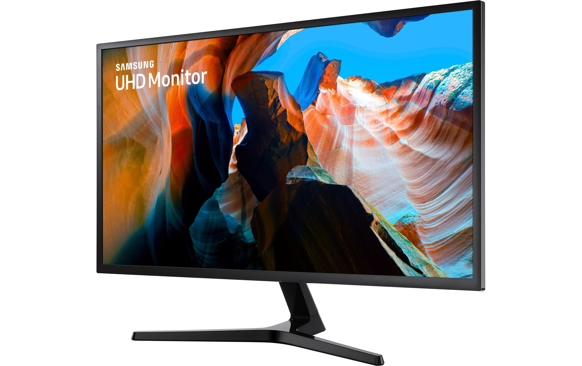 Samsung U32J590U – Monitor, 31,5" 3840 × 2160 (UHD 4K), VA, 60 Hz, 270 cd/m², FreeSync, VESA 100 × 100, Grau