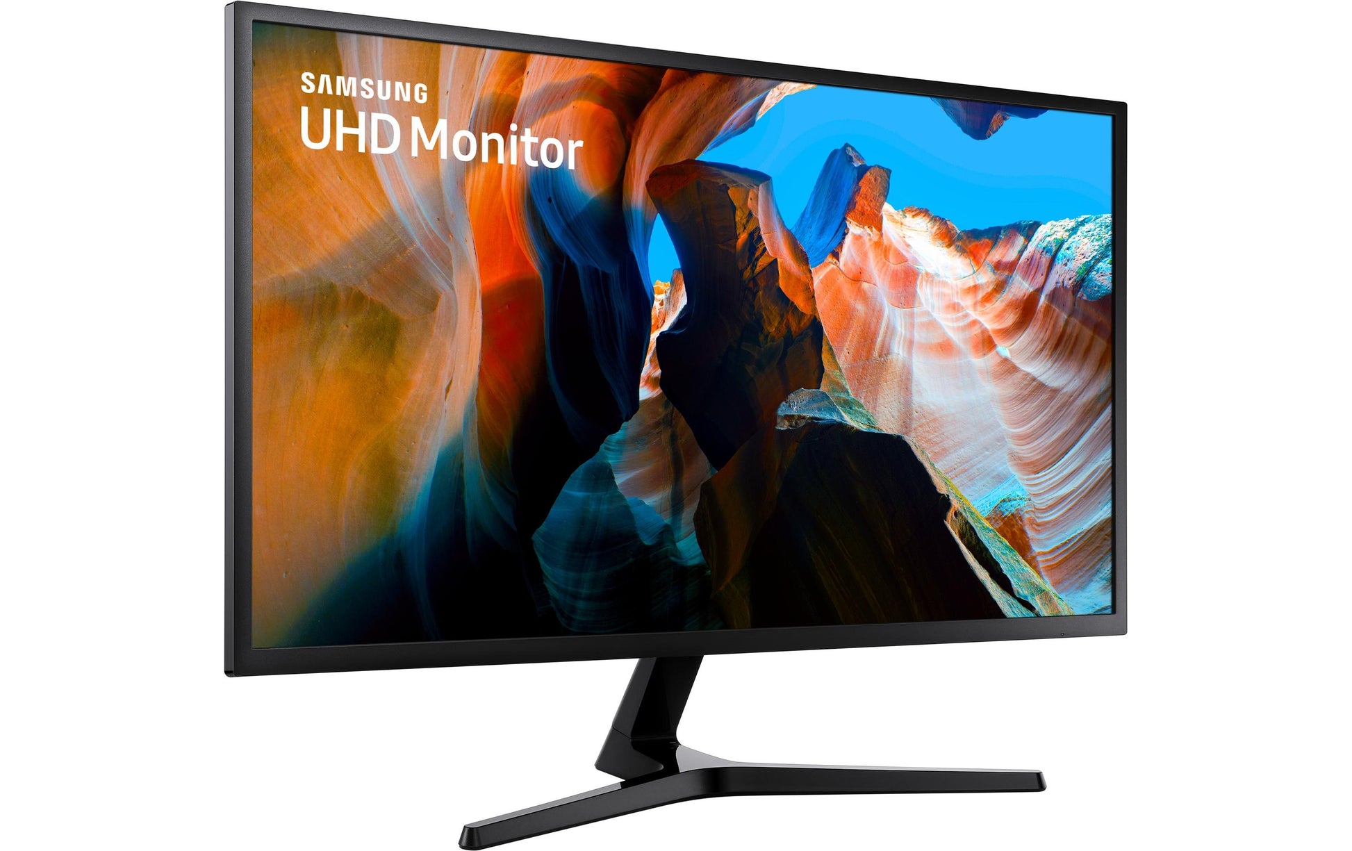 Samsung U32J590U – Monitor, 31,5" 3840 × 2160 (UHD 4K), VA, 60 Hz, 270 cd/m², FreeSync, VESA 100 × 100, Grau