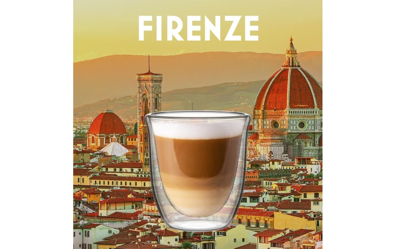Bialetti Cappuccinotasse – 2er Set, 200 ml, Borosilikatglas, Transparent, doppelwandig, mikrowellengeeignet