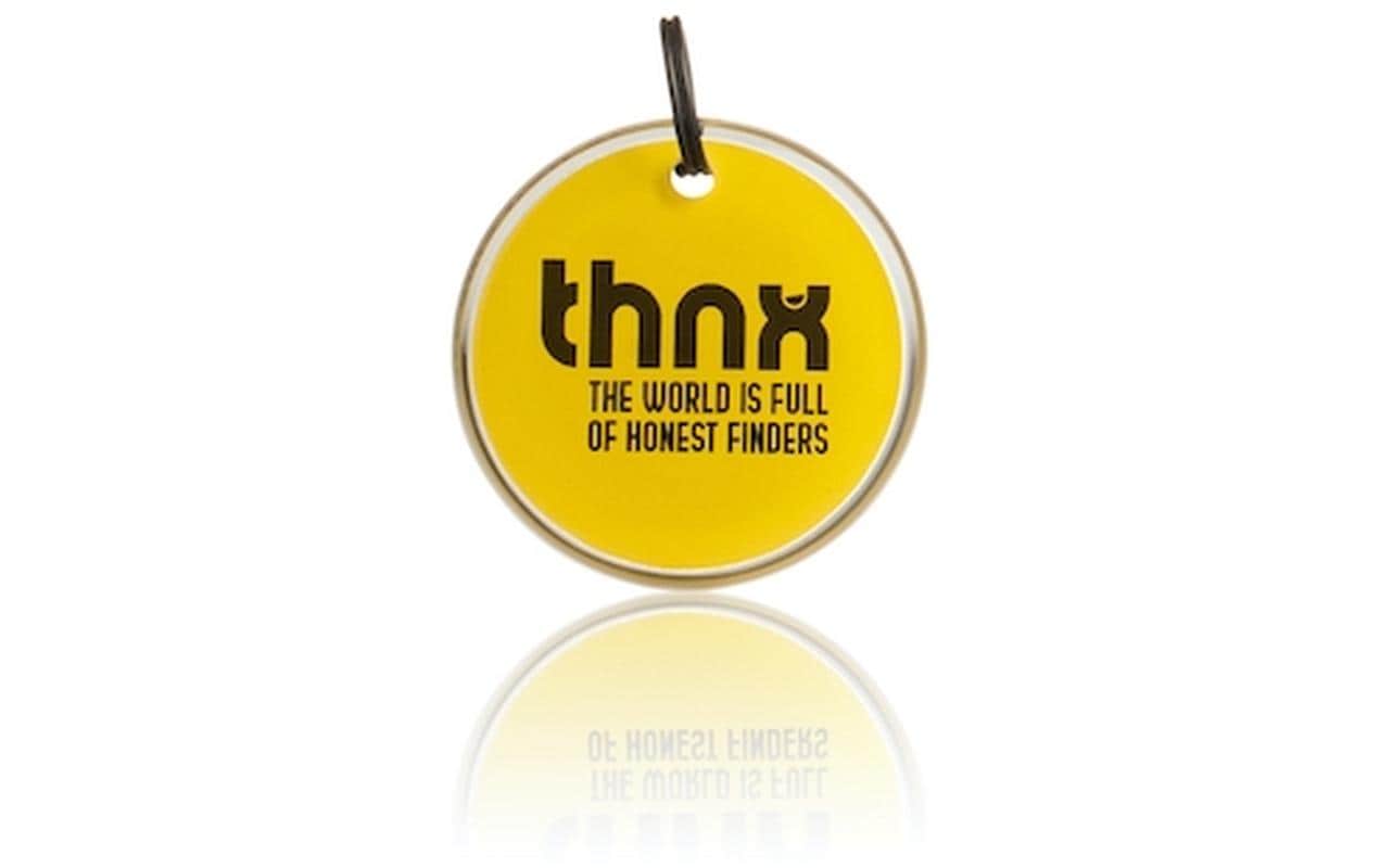 Thnxtags Smart Pack XL – für Thnx Tags App, 34 × 34 mm, gelb