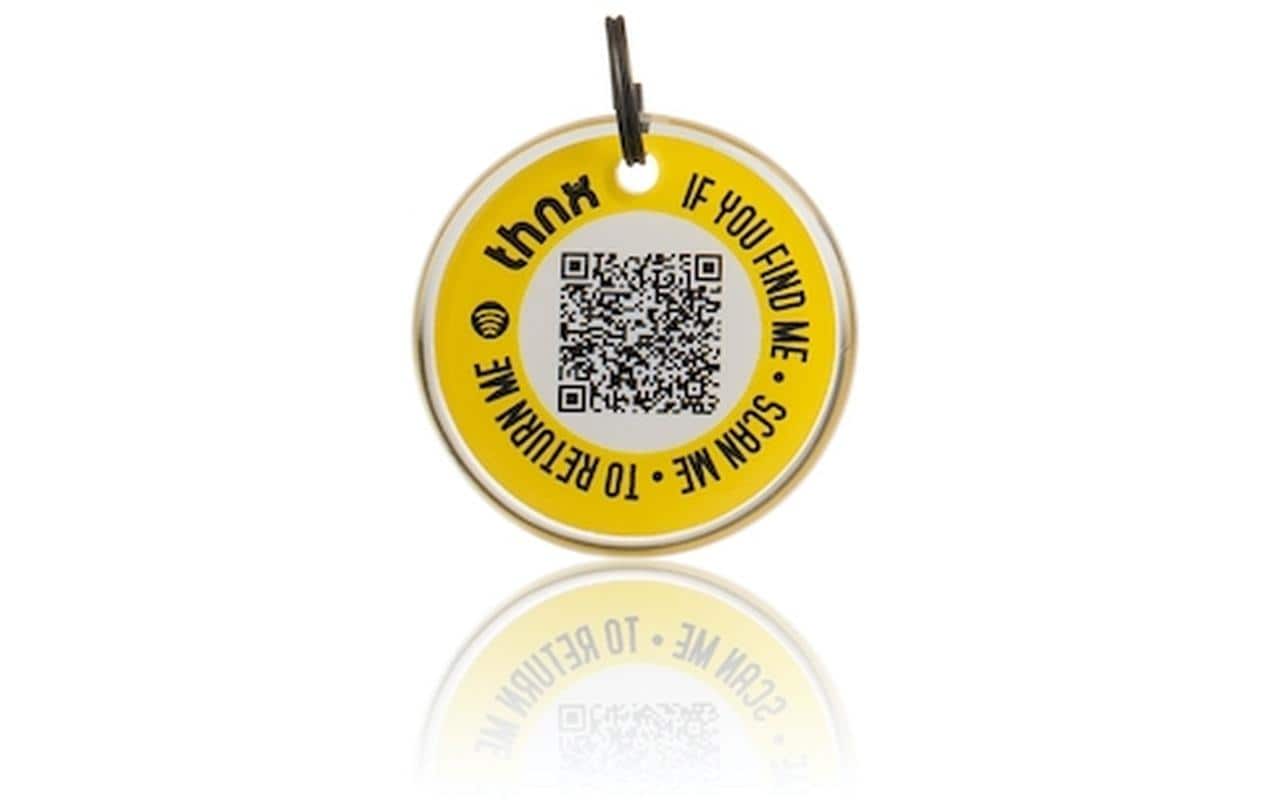 Thnxtags Smart Pack XL – für Thnx Tags App, 34 × 34 mm, gelb
