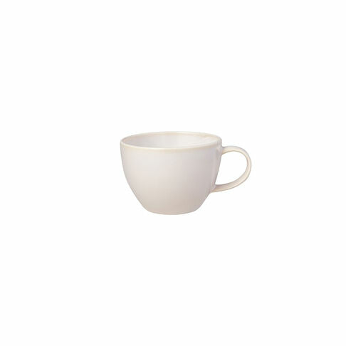 Villeroy & Boch Crafted Cott Kaffeetasse – 0,25 l, Porzellan, Weiss, spülmaschinenfest, 6 Stück