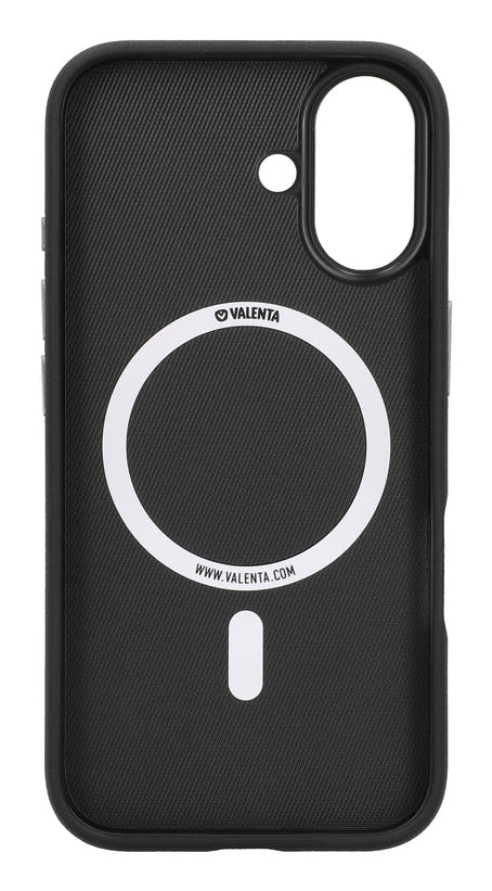 Valenta Backcover – für Apple iPhone 16 – schwarz – TPU – MagSafe-kompatibel