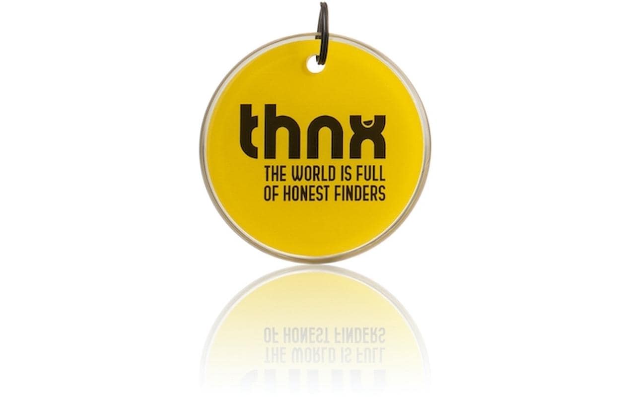 Thnxtags Smart Pack XL – für Thnx Tags App, 34 × 34 mm, gelb