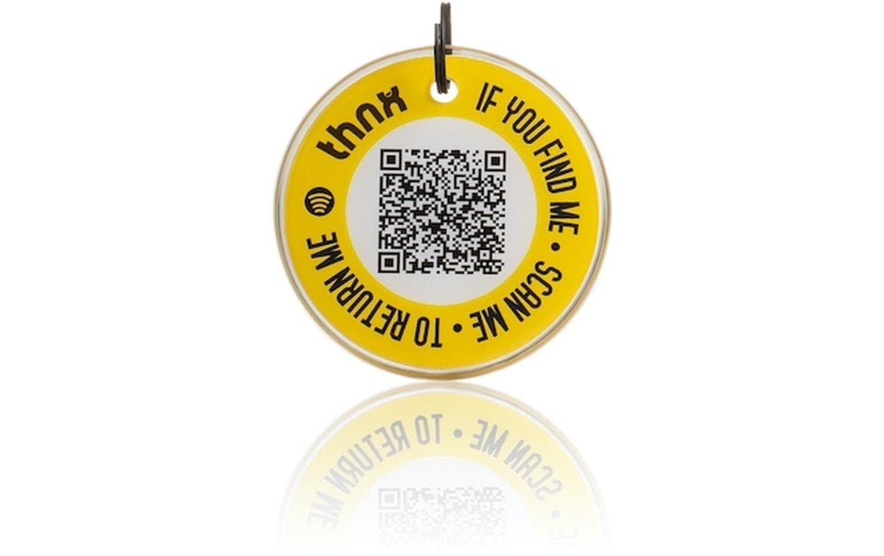 Thnxtags Smart Pack XL – für Thnx Tags App, 34 × 34 mm, gelb