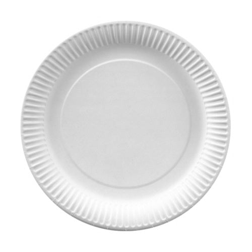 Papstar Teller, Papier/Karton, Rund – Ø 23 cm, Weiss – FSC – 100 Stk.