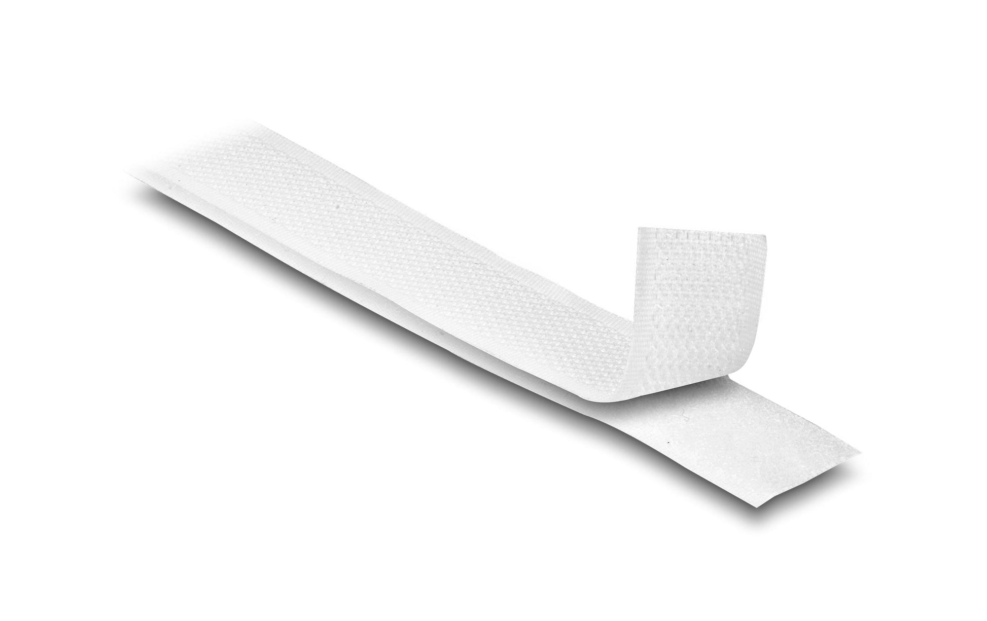 DeLOCK Klettband, 20 mm × 15 m, weiss, 1 Stück