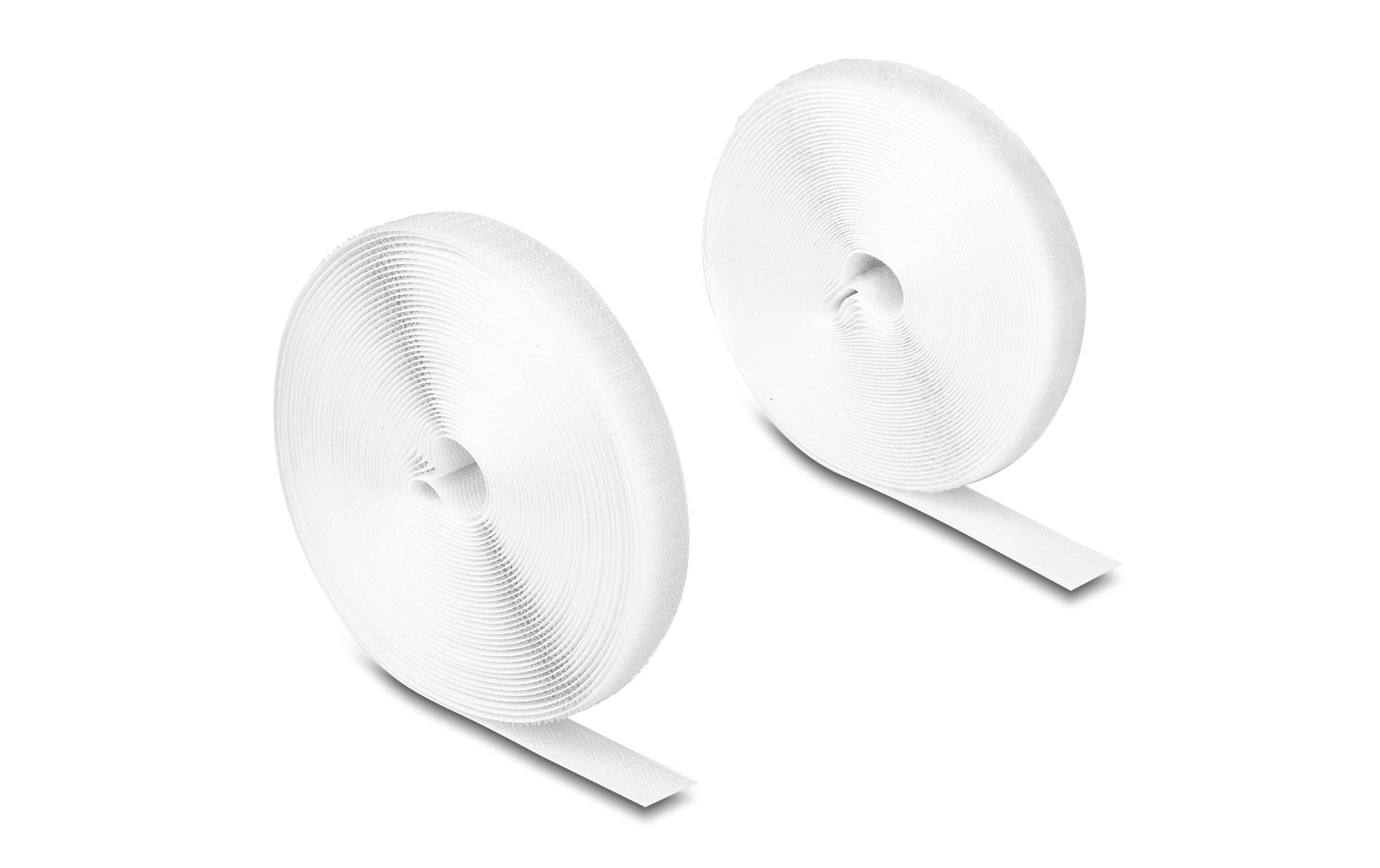 DeLOCK Klettband 10 m × 20 mm, weiss