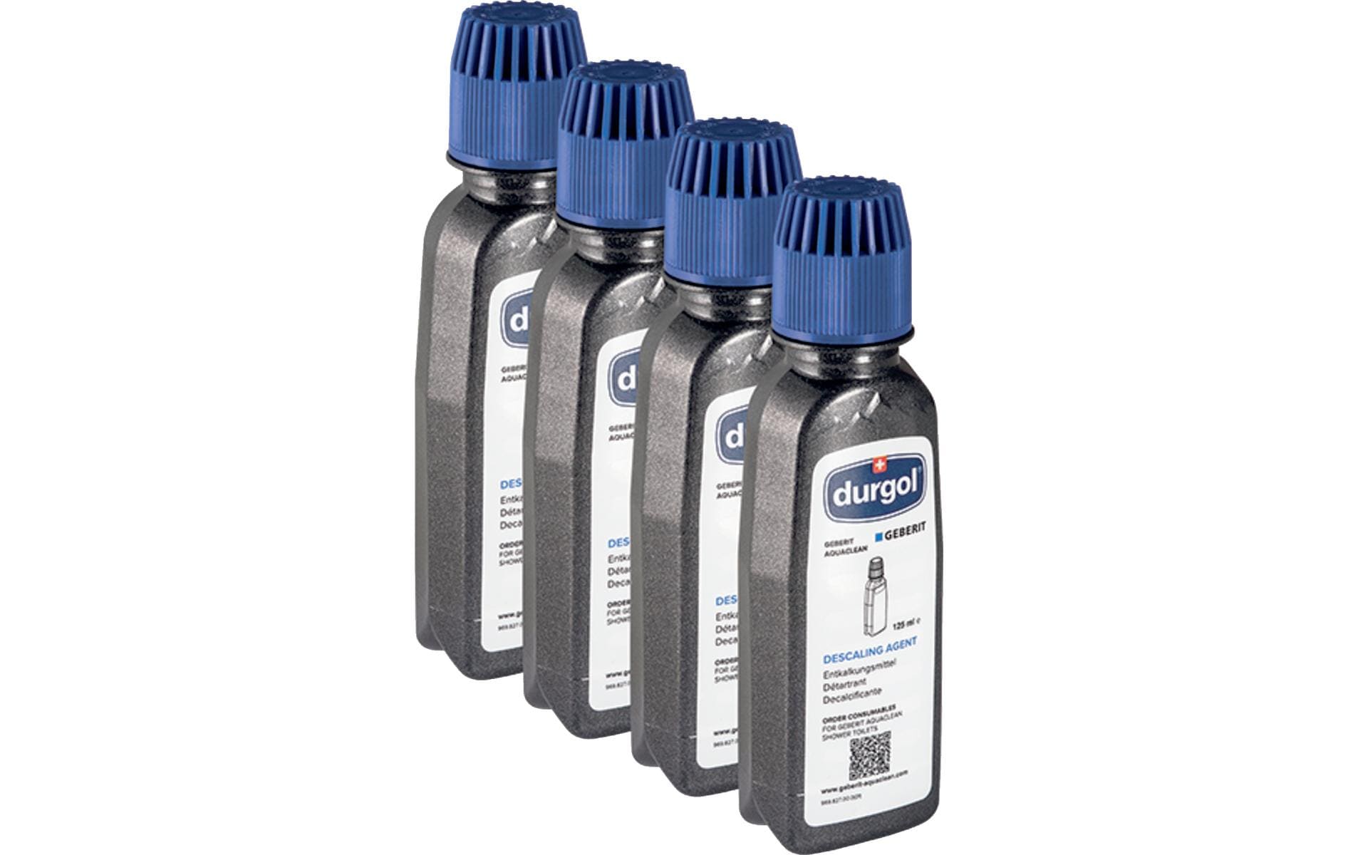 Geberit Entkalker für WC – Flüssigkeit, Flasche – 4×125 ml