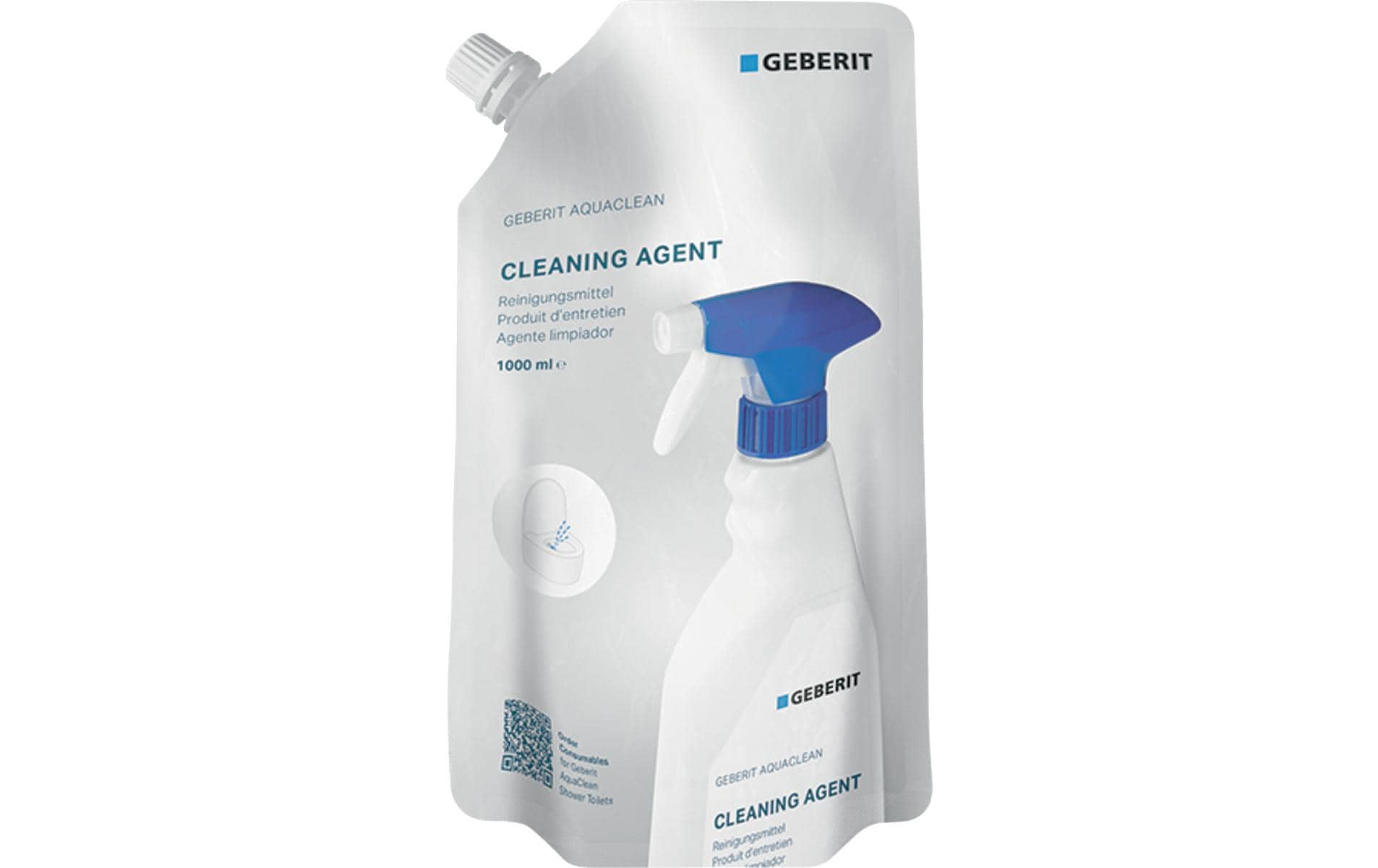 Geberit AquaClean WC-Reiniger für WC – Flüssigkeit, Flasche (Nachfüllpackung) – 1 l