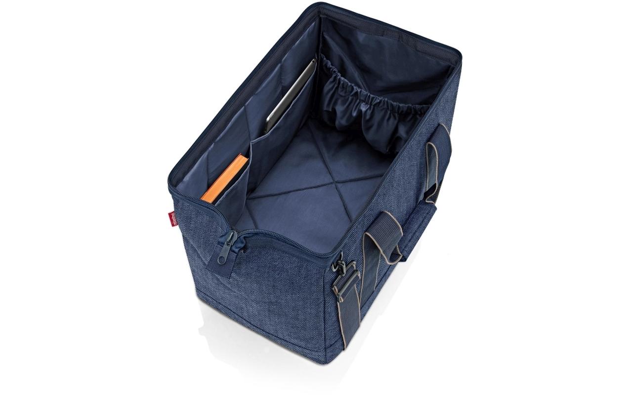 Reisenthel Umhängetasche Allrounder L – 30 l, Polyester, Herringbone Dunkelblau