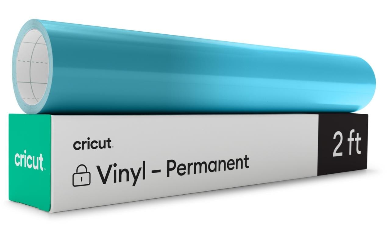 Cricut Aufbügelfolie glänzend – türkis/hellblau – 30 × 60 cm – für Cricut Schneideplotter