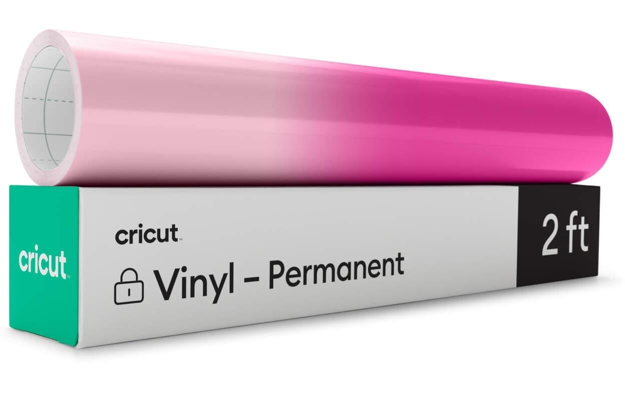 Cricut Selbstklebende Vinylfolie, glänzend – hellrosa/magenta – 30 × 60 cm – für Cricut Schneideplotter