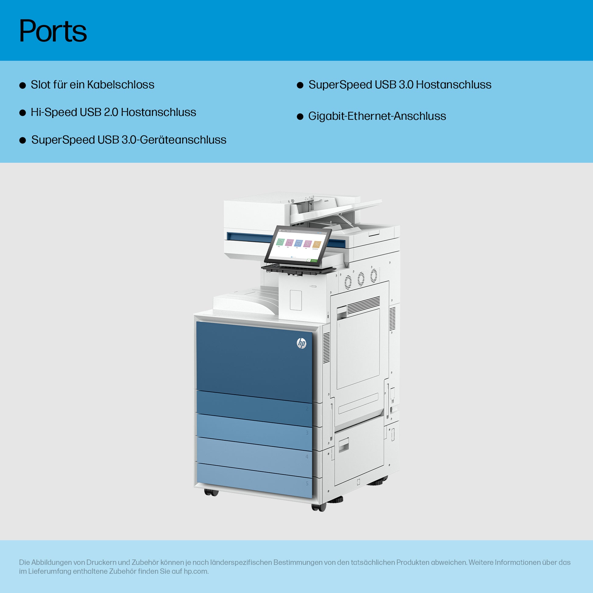 HP Enterprise Flow 8601Z – S/W Laser-MFP – 70 ppm S/W