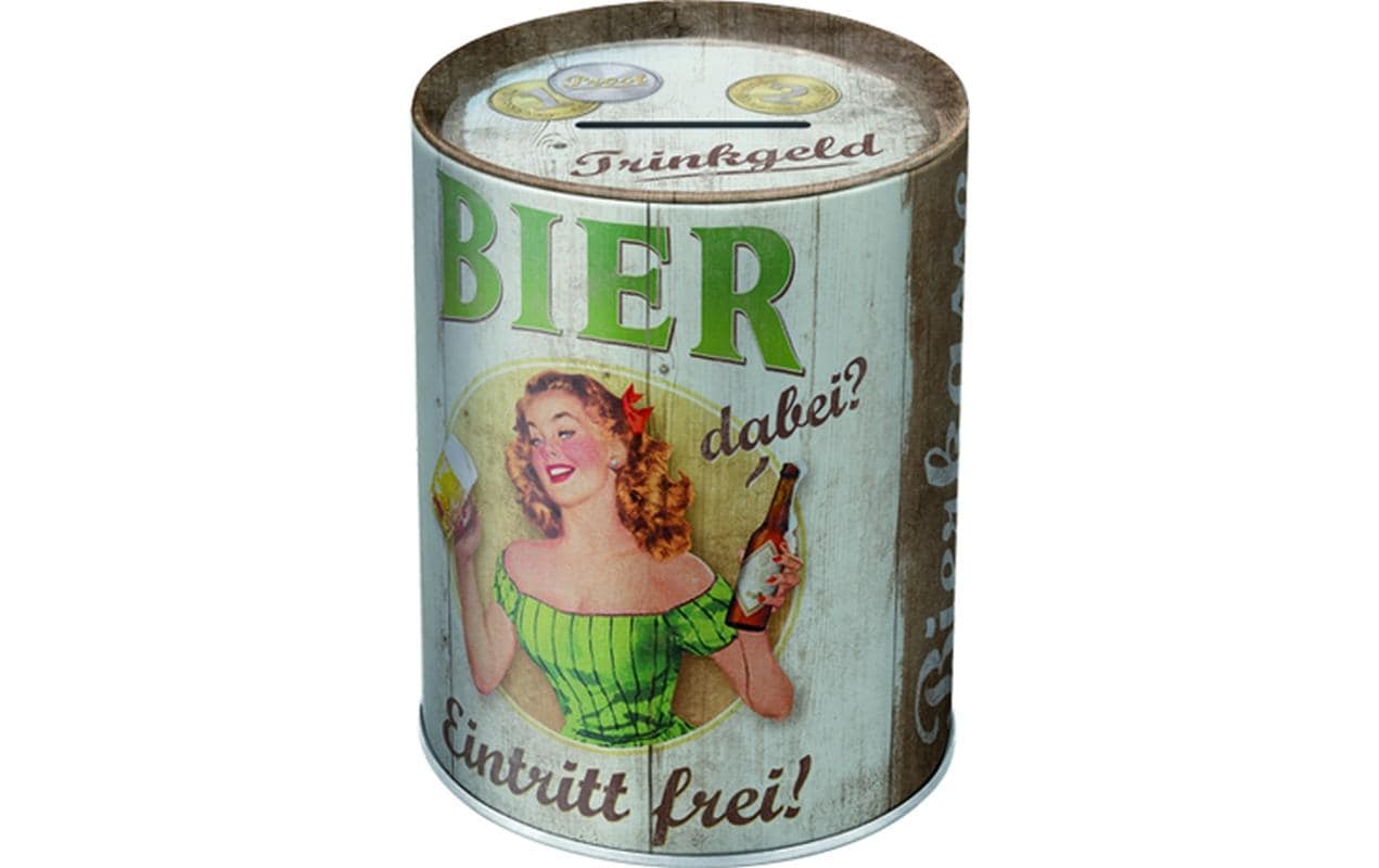 Nostalgic Art Spardose Person – Metall, Mehrfarbig – Ø 10 × 13 cm