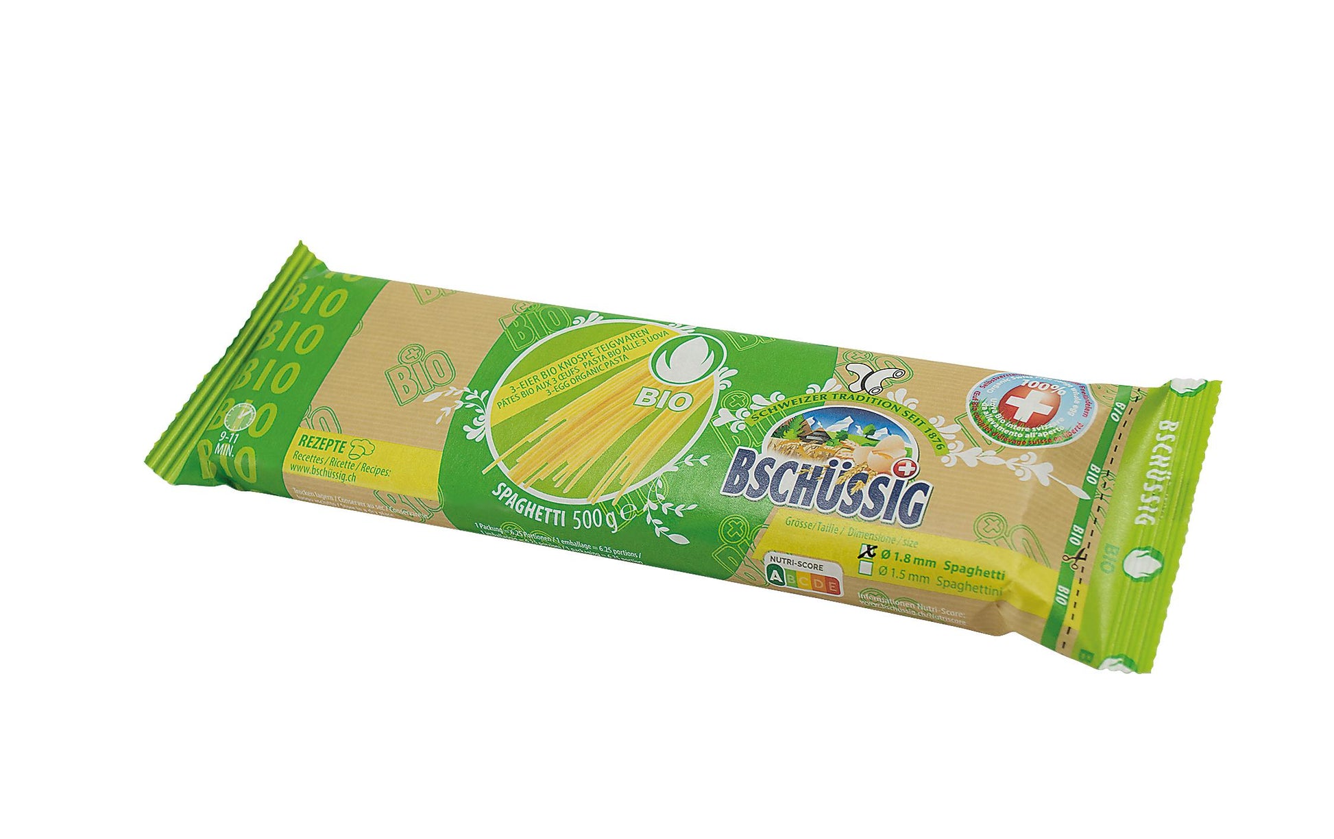 BSCHÜSSIG Spaghetti 3-Eier – Bio – 500 g