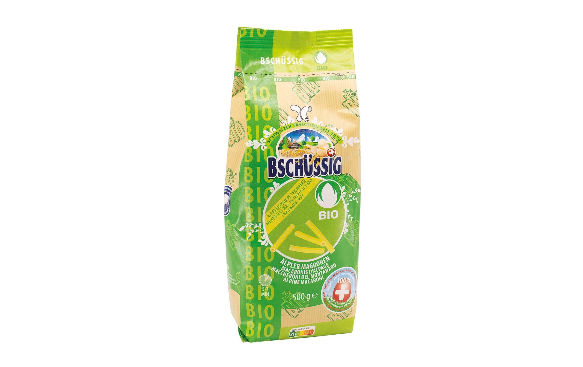 BSCHÜSSIG Tortiglioni 3-Ei (13,5%) – Bio – 500 g