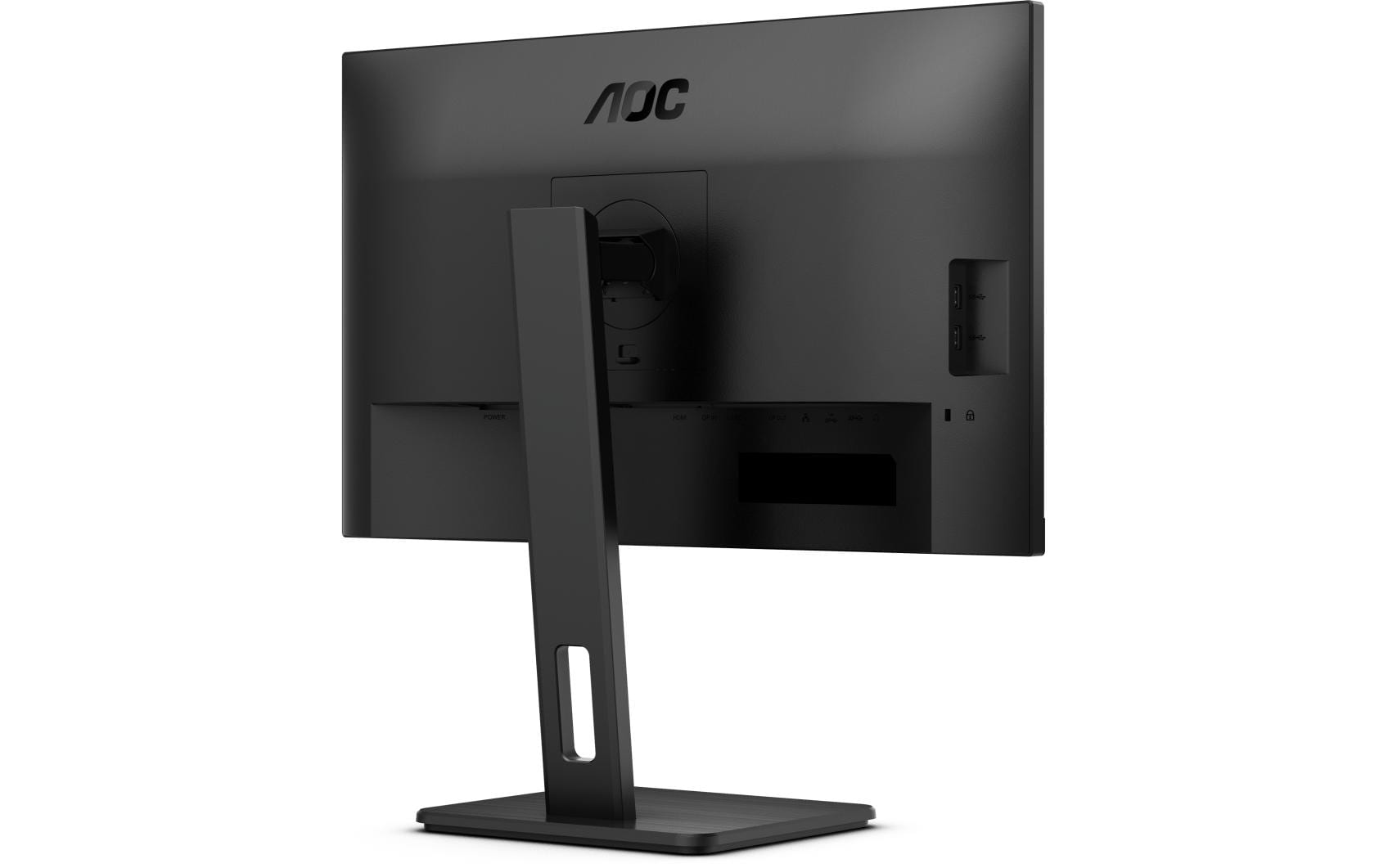 AOC Monitor, 27", IPS, 75 Hz, 350 cd/m², USB-C, Daisy Chain, USB-Hub, VESA 100 × 100, Schwarz
