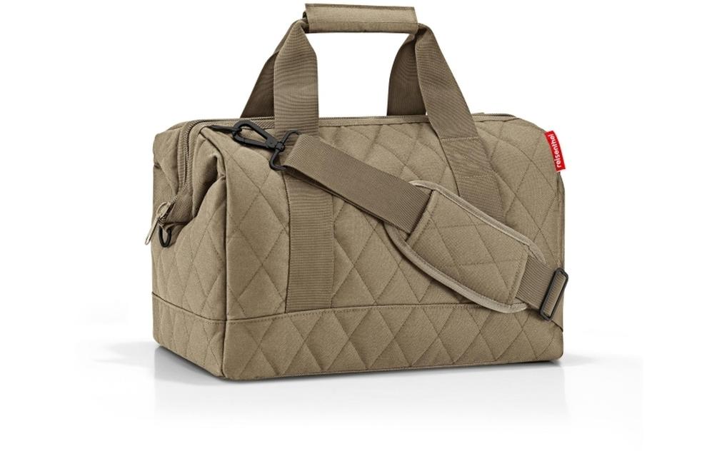 Reisenthel Umhängetasche Allrounder M – 18 l, Polyester, Rhombus Olive